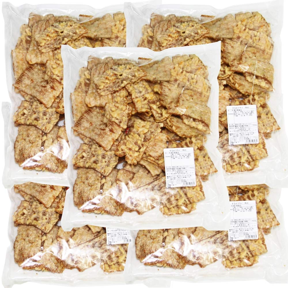 Amazon | 【広島名産】するめフライ（角判）700g 5袋セット 業務